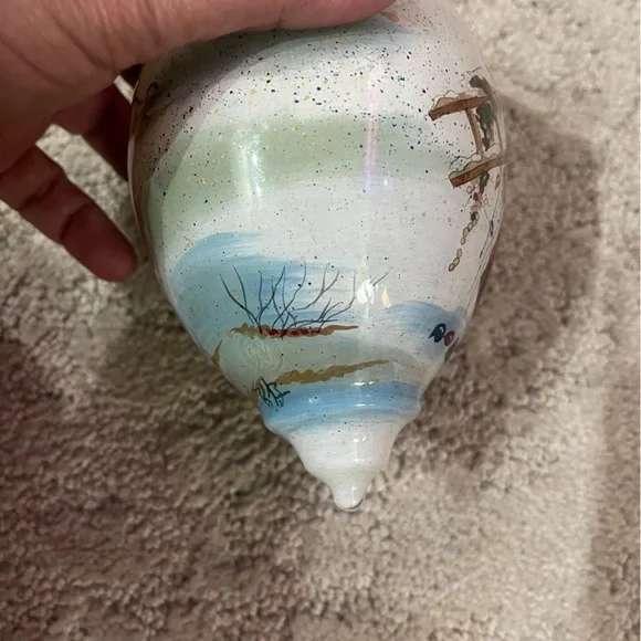 Peggy Abrams Santa With Frosty Ornament 6” No Box, EUC - Picture 4 of 10